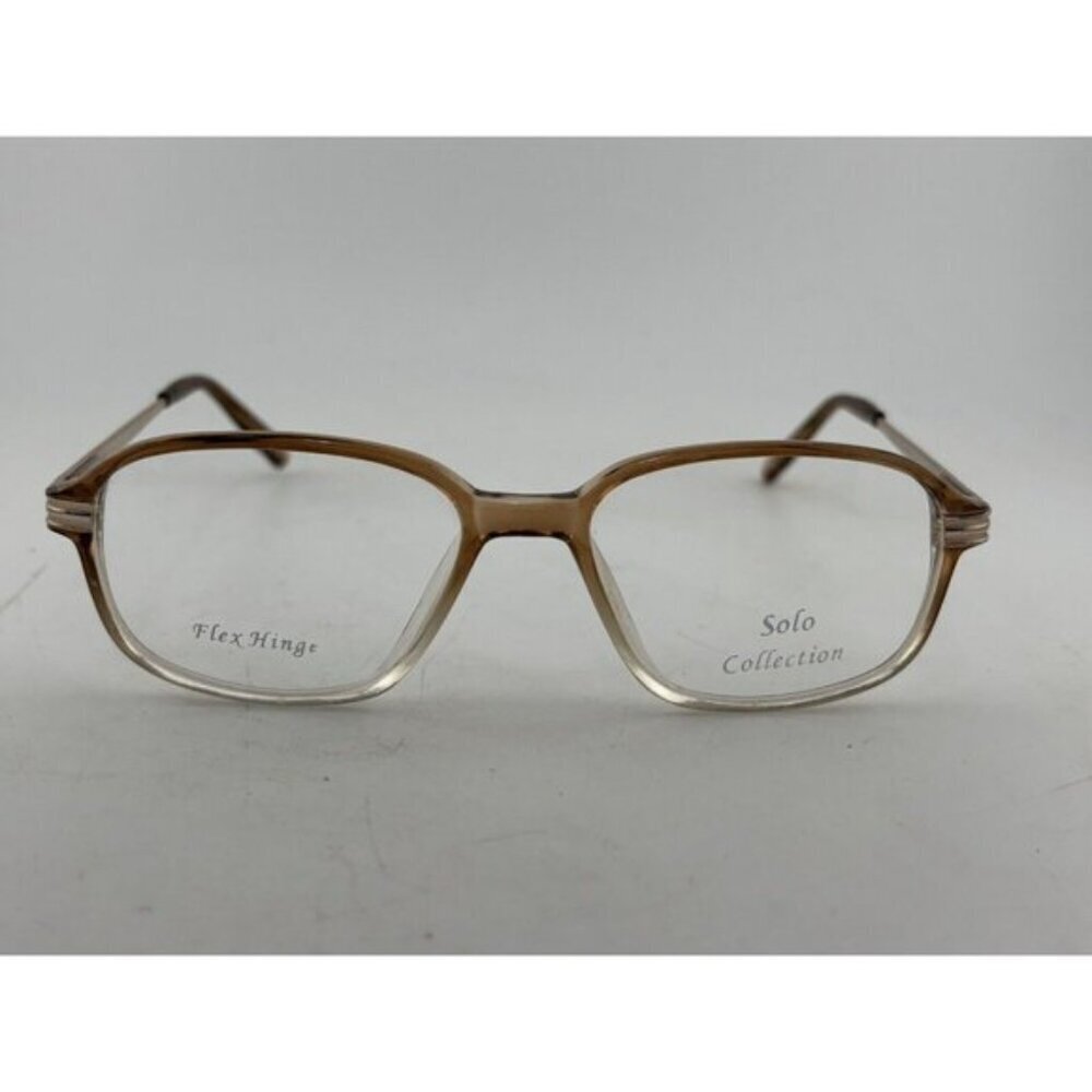 SOLO COLLECTION FLEX HINGE SOLO GP3045 53-18-140 LIGHT BROWN Eyeglass Frames - Picture 2 of 7